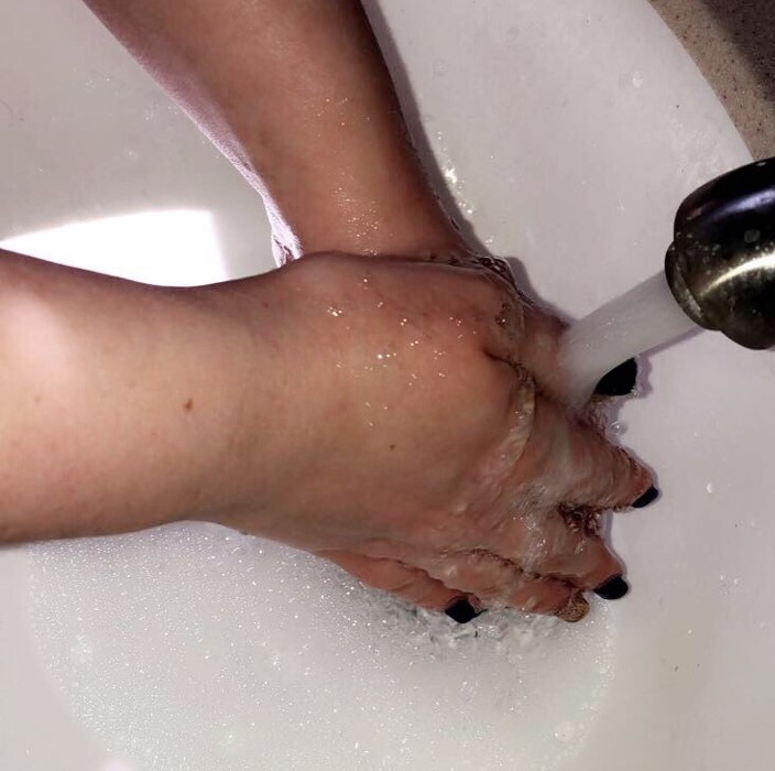 The Centers for Disease Control and Prevention says people should wash their hands often with soap and water for at least 20 seconds, especially after having been in a public place, or after blowing their nose, coughing, or sneezing.