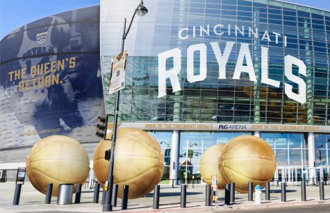An artist’s rendering depicts what a new Cincinnati Royals arena could look like. Designed by Jacob Castle. Used with permission.