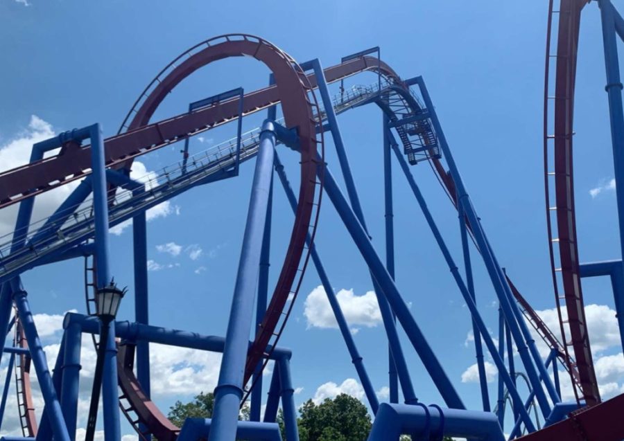 The+Banshee+at+Kings+Island+is+the+world%E2%80%99s+longest+steel+inverted+coaster+and+was+tied+as+the+No.+3+favorite+among+Boone+students+surveyed.