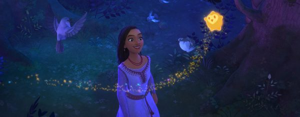 “Wish” demonstrates recent problems that keep repeating in Disney’s newer animations: tropes and blatant copying of their older movies. The soulless eyes, the small creatures, and animal sidekick are more advertisement than magic.

Image courtesy of Walt Disney Animation Studios
