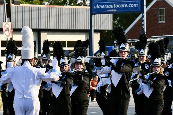 The marching rebels led the 2025 homecoming parade in Florence on Friday, Sept. 19.